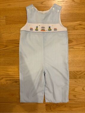 Classic Whimsy Smocked Birthday Romper NWOT